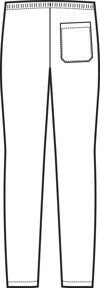 Pantalone Uomo Donna con Elastico in Vita Per Medici Infermieri o Estetica 125 gr DOC - immagine 12