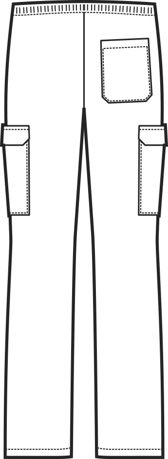 044110- Pantalone bianco con tasca laterale gr. 190 - immagine 4