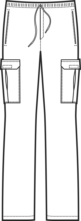 044110- Pantalone bianco con tasca laterale gr. 190 - immagine 5