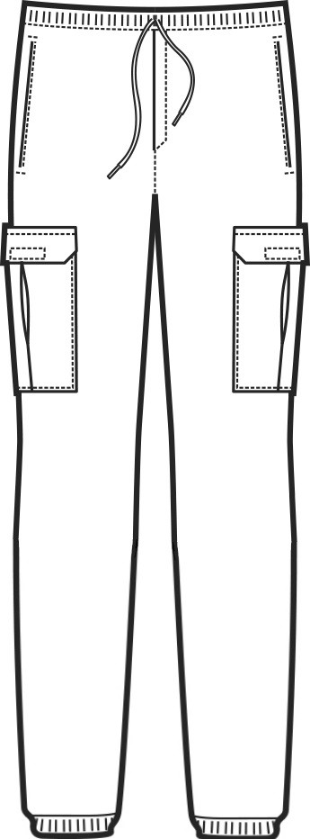 044110- Pantalone bianco con tasca laterale gr. 190 - immagine 7