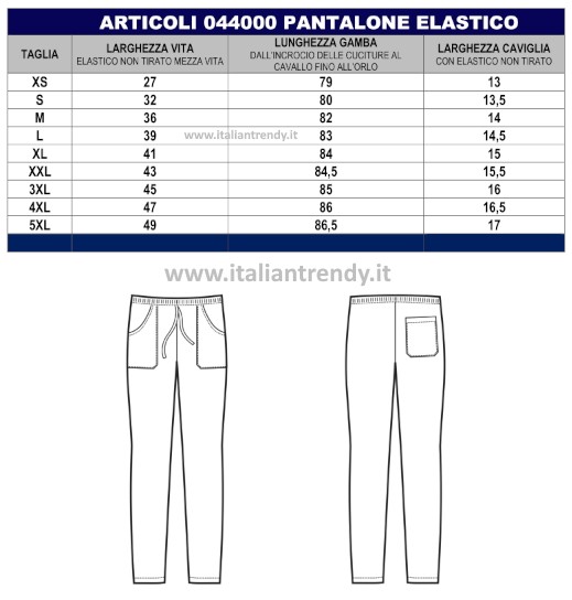 044639 - Pantalone da cucina a quadretti - immagine 4