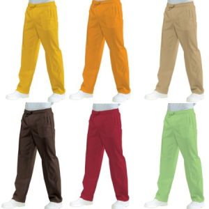 044703 - Pantaloni unisex vari colori con coulisse ed alastico in vita  gr. 115