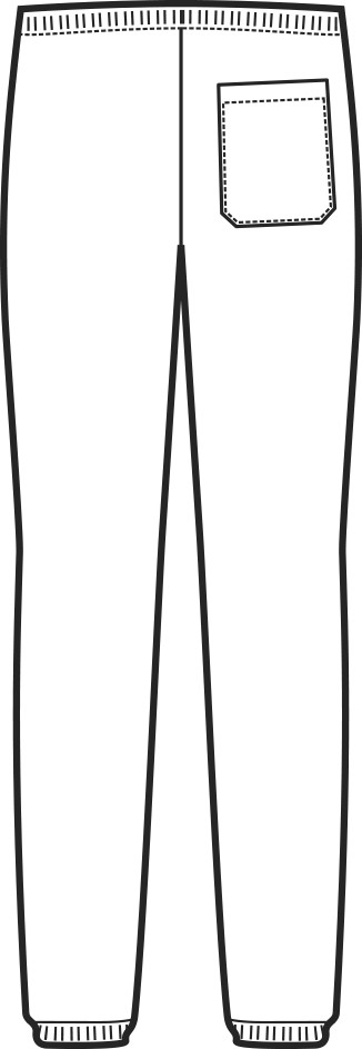 Pantaloni No Stiro bianchi in Cotone Unisex Per Medici Infermieri -Satin - immagine 8