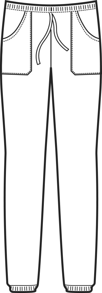 Pantaloni No Stiro bianchi in Cotone Unisex Per Medici Infermieri -Satin - immagine 9