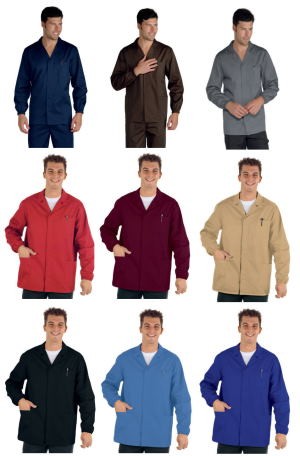 052101 - Camice corto generico per operaio o magazziniere misto cotone gr. 195  8 Colori