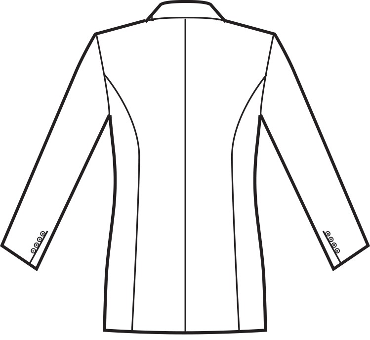 053301 - Giacca classica da uomo slim con 3 bottoni nero o blu per divisa 100% pol. - immagine 10