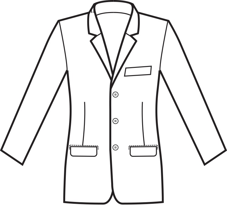 053301 - Giacca classica da uomo slim con 3 bottoni nero o blu per divisa 100% pol. - immagine 11