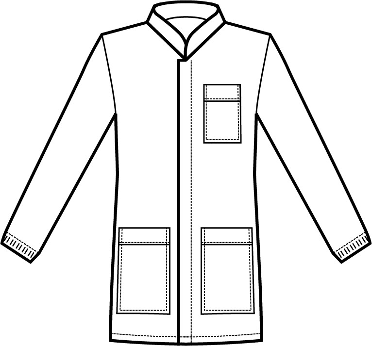 CORFU' - Casacca bianca uomo collo corena medicale - immagine 8