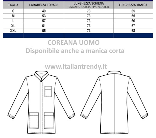 CORFU' - Casacca bianca uomo collo corena medicale - immagine 7