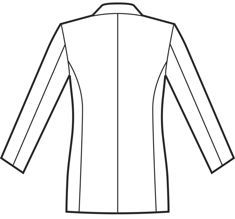 053101 - Giacca classica da uomo slim con 2 bottoni nero o blu per divisa 100% pol. - immagine 3