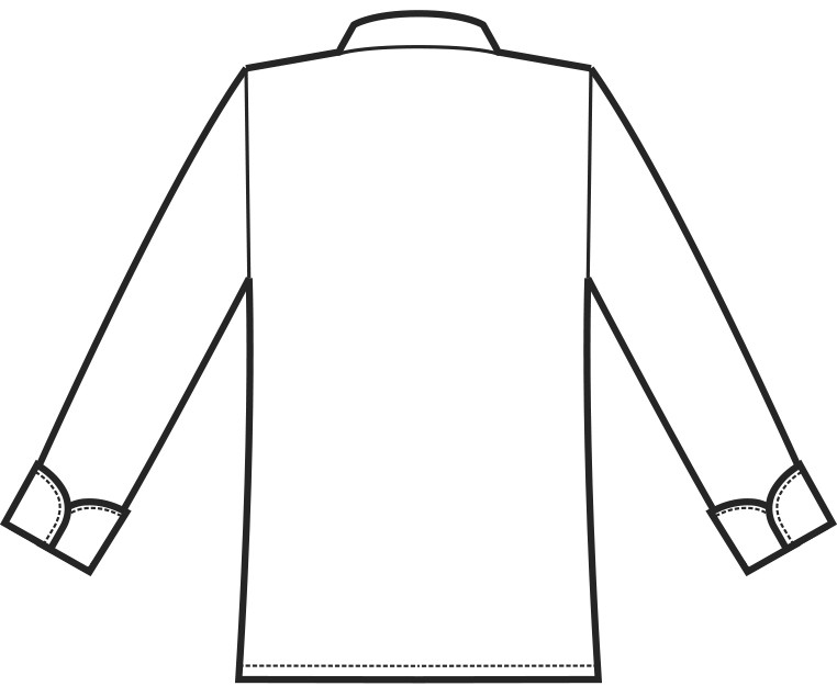 057099 - Giacca chef bianca con profili Eurochef doppio petto bottoni a pallina ML MC - immagine 5