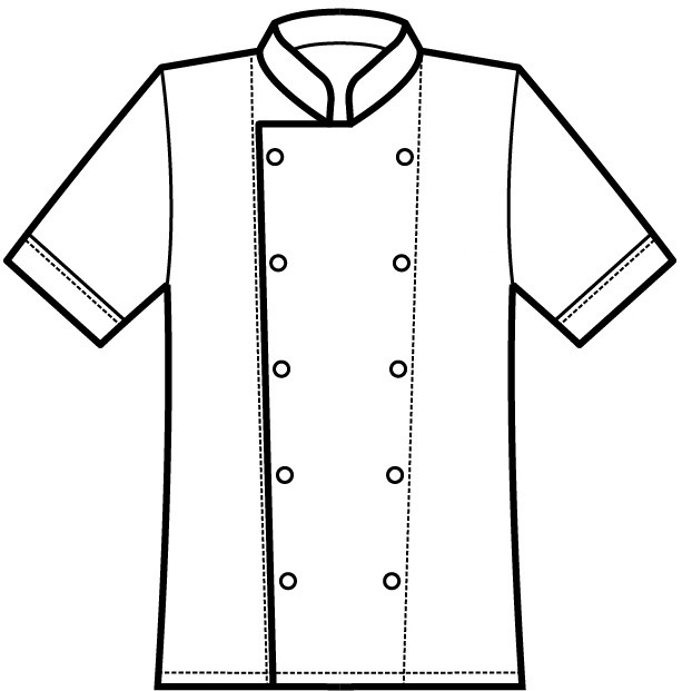 057099 - Giacca chef bianca con profili Eurochef doppio petto bottoni a pallina ML MC - immagine 7