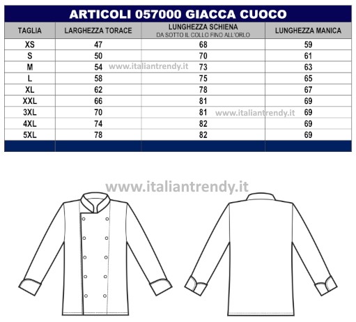 058003 - Giacca chef classica bottoni a pallina doppio petto colorata gr. 195 misto cotone ML MM - immagine 11
