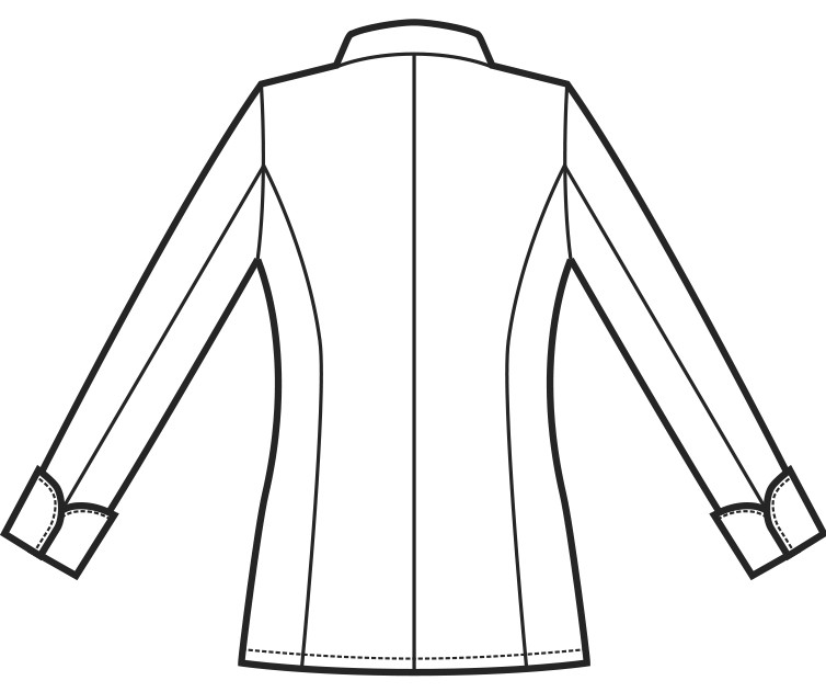 LADY CHEF - Giacca chef donna bianca con bottoni a pressione ML MM in cotone - immagine 5