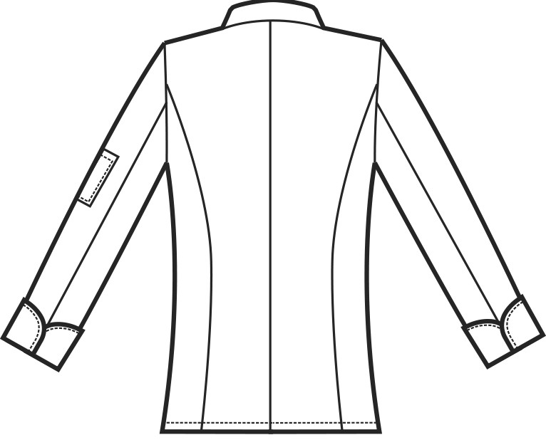 PANAMA - Giacca chef bianca in cotone bottoni a pallina ML MC - immagine 5