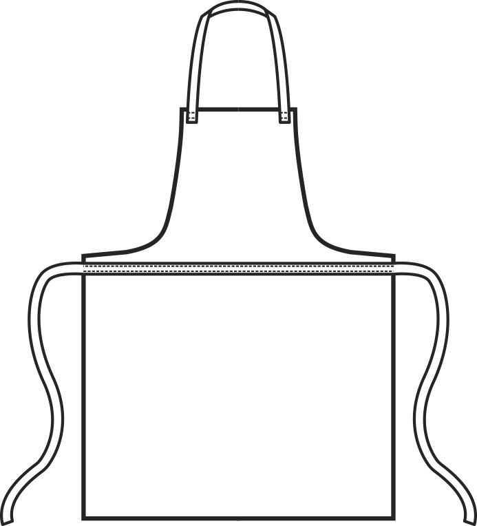 091003 - Grembiule con pettorina cerrato impermeabile per lavapiatti o cucina cm. 70×90 Bianco, Azzurro, Giallo, Nero, Bordeaux - immagine 6