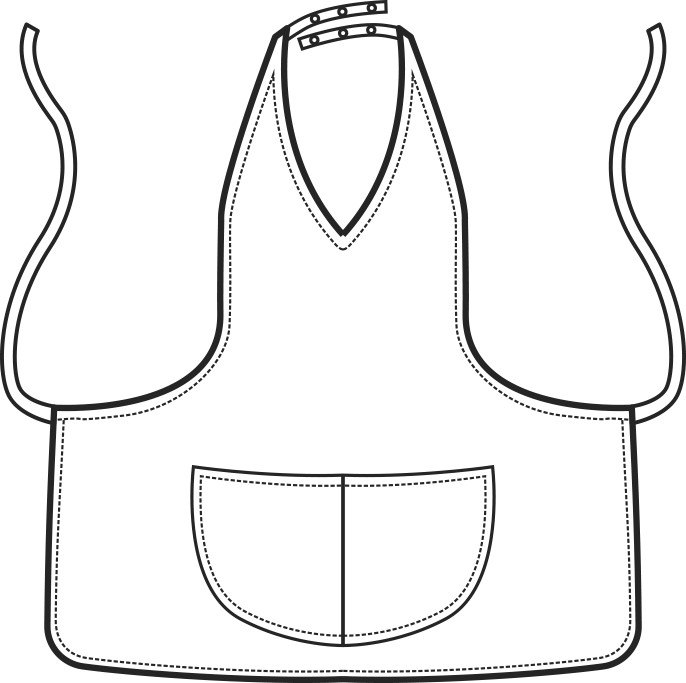 MAGIC - Grembiule con pettorina corto unisex Ristoranti - immagine 5