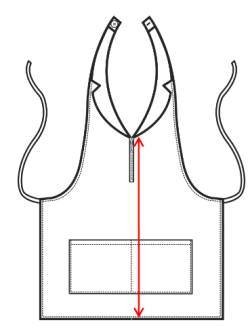 MADEIRA - Grembiule con pettorina, revers e zip da donna bicolore - immagine 5