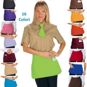 PUB - Grembiule corto in  16 Colori 100 Poliestere  cm. 46 x 30