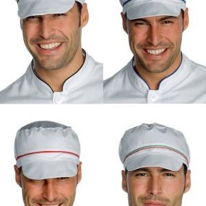 CHARLY - Cappello bianco con visiera e inserto in rete