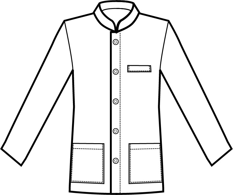 066200X -Giacca coreana uomo con bottoni dorati per alberghi o domestici Nera Bianca Bordeaux - immagine 7