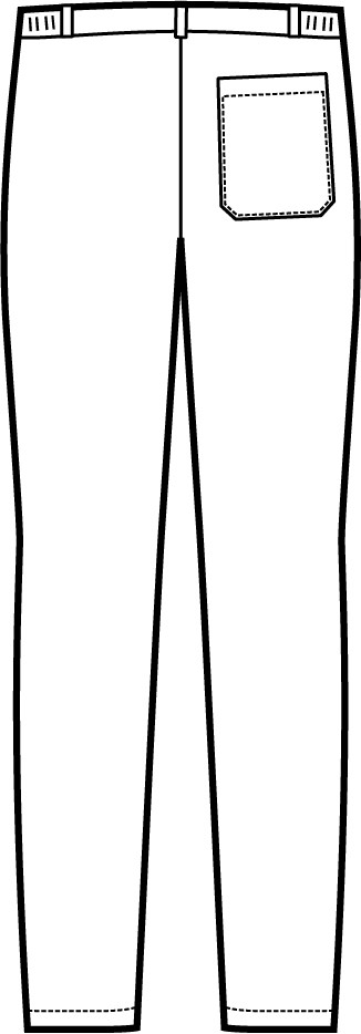 064101 - Pantalone classico con pinces Nero, Blu, Bianco - immagine 7