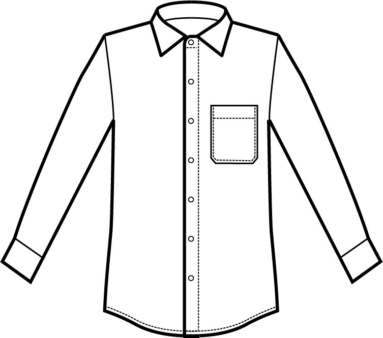 062301 - Camicia classica nera manica lunga - immagine 3