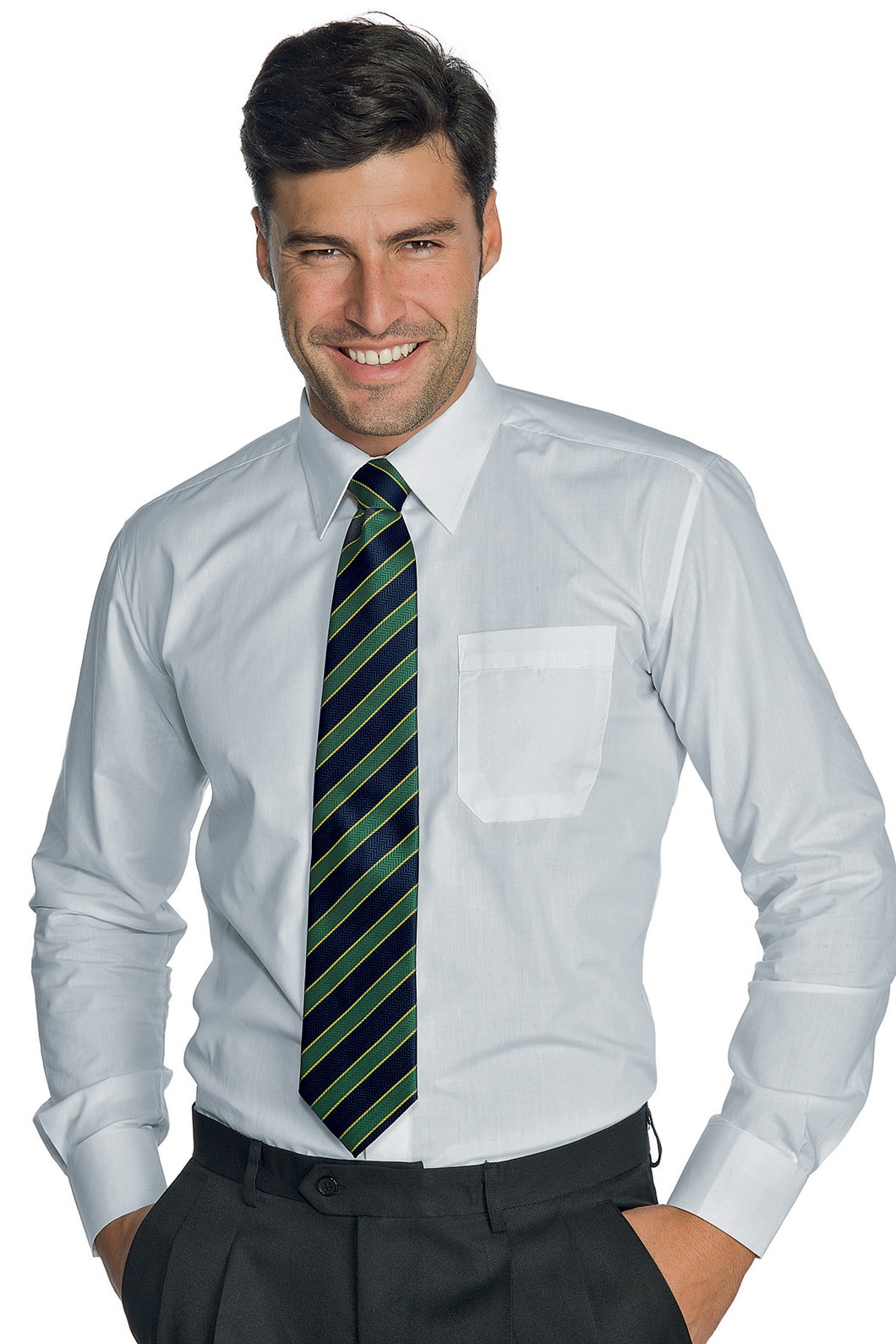 062000 - Camicia classica bianca manica lunga