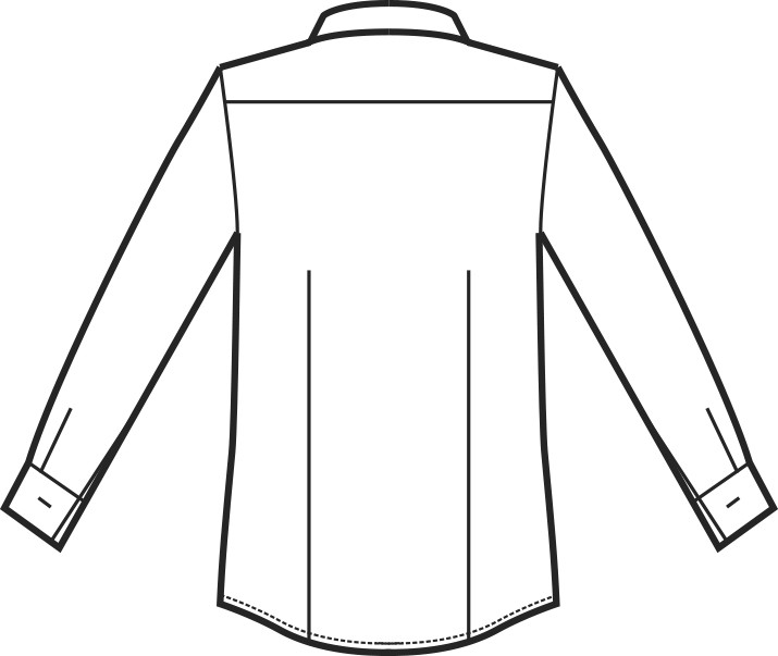 DUBLINO - Camicia unisex nera coreana in tessuto antimacchia maniche lunghe e corte - immagine 5