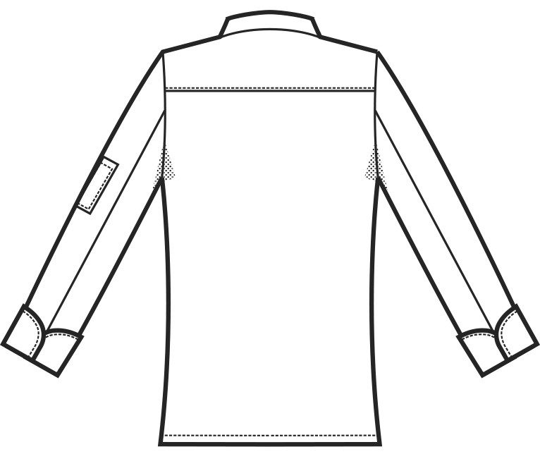 BILBAO - Giacca chef nera con bottoni a pressione ML MC fino alla 3XL 4XL 5XL - immagine 11