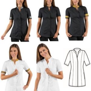 HIBISCUS casacca da donna in tessuto boheme