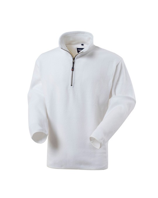 DOBLINO - Felpa in micro pile collo alto e mezza zip - Nero, Grigio, Blu, Bianco, Azzurro - immagine 12