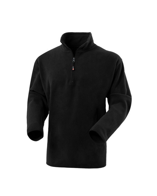 DOBLINO - Felpa in micro pile collo alto e mezza zip - Nero, Grigio, Blu, Bianco, Azzurro - immagine 24