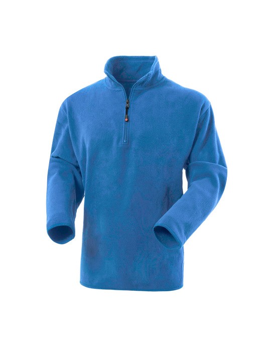 DOBLINO - Felpa in micro pile collo alto e mezza zip - Nero, Grigio, Blu, Bianco, Azzurro - immagine 30