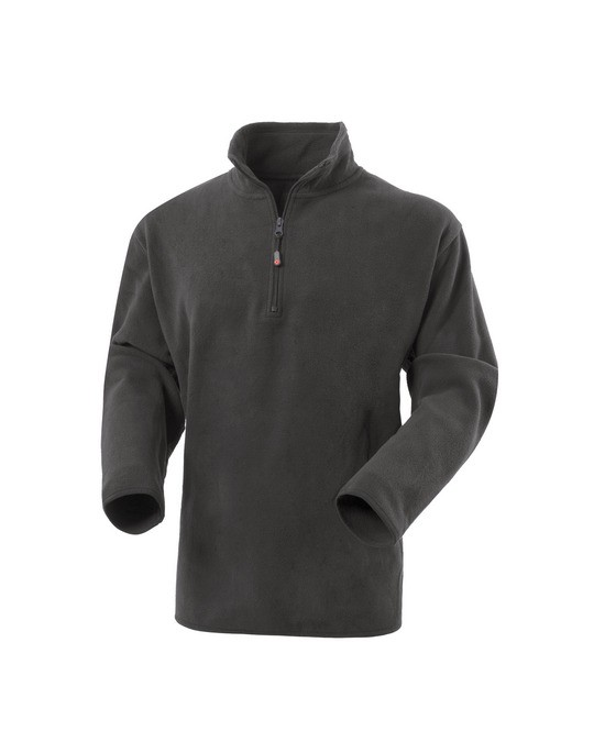 DOBLINO - Felpa in micro pile collo alto e mezza zip - Nero, Grigio, Blu, Bianco, Azzurro - immagine 40