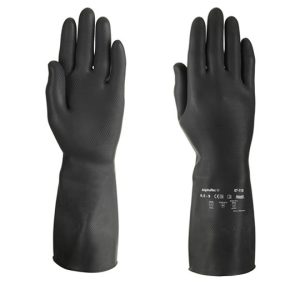 ALPHA TEC 87-118 (ex 87-950) - Guanti in lattice naturale per Impieghi Gravosi, Taglie 8, 9, 10