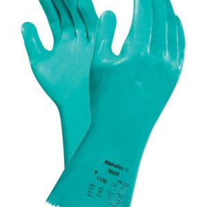 ALPHA TEC SOLKNIT 39-122 - Guanto in nitrile rinforzato - Protezione Chimica e Termica