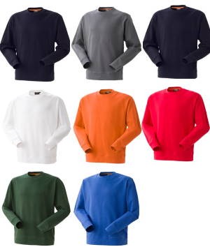 MOON - Felpa girocollo in misto cotone garzata in 8 colori - immagine 66