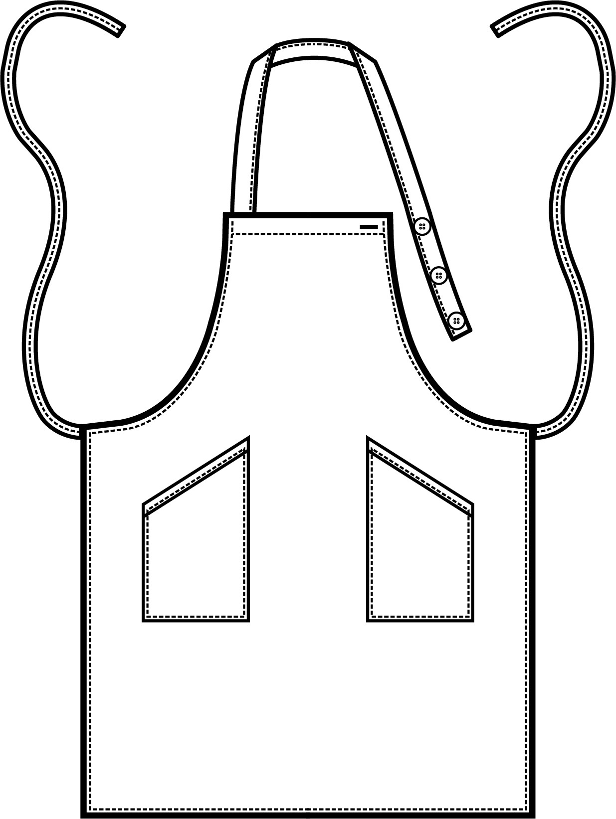 CHAMPAGNE - Grembiule con pettorina con tasche 220 gr - immagine 12