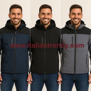 SIBERIA - Giubbotto Softshell imbottito, Impermeabile, maniche removibili
