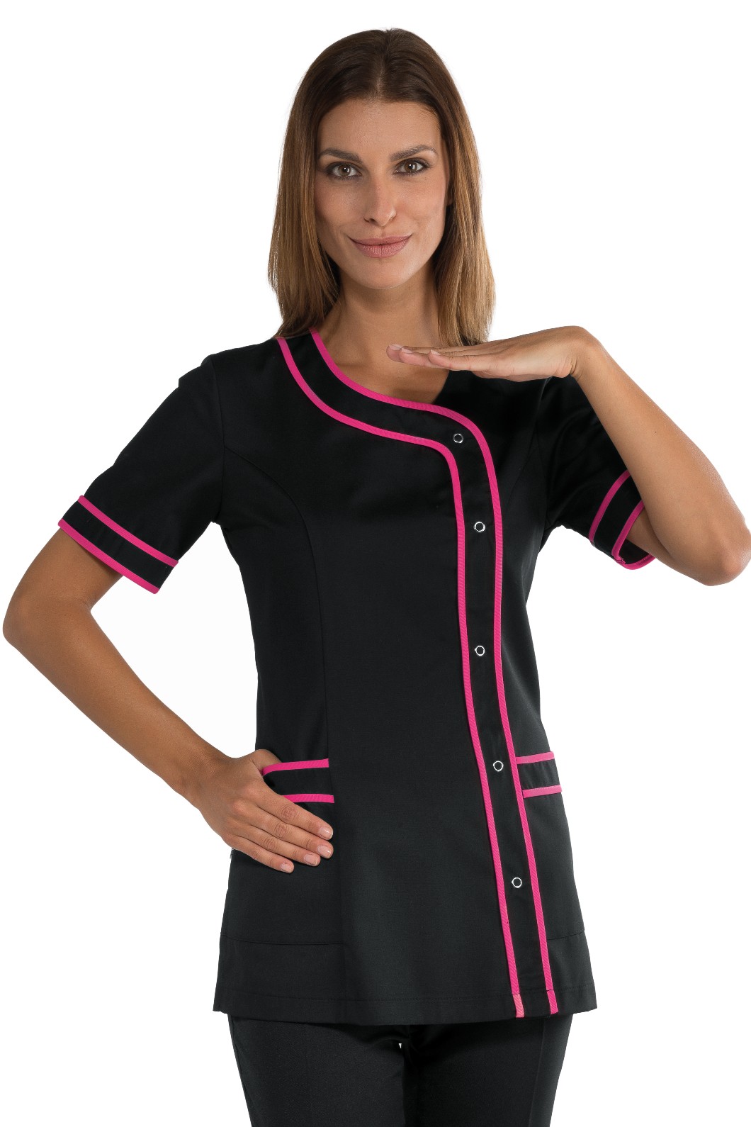 Casacca brasilia nera profili rosso - immagine 5