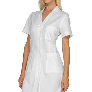 008000M camice donna medico/farmacista sfiancato 100% cotone M/C