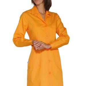 009013 camice da donna slim e leggero tinta unica albicocca o verde mela