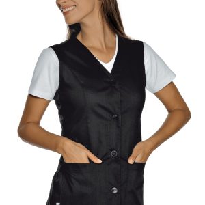 TROPEA  casacca smanicata da donna nero o blu