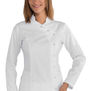 NIZZA casacca da donna stile orientale M/C o M/L bottoni a pressione