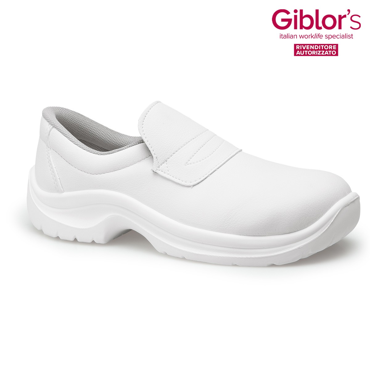 Mocassino Bianco per Chef o Cuoco Unisex. Certificato