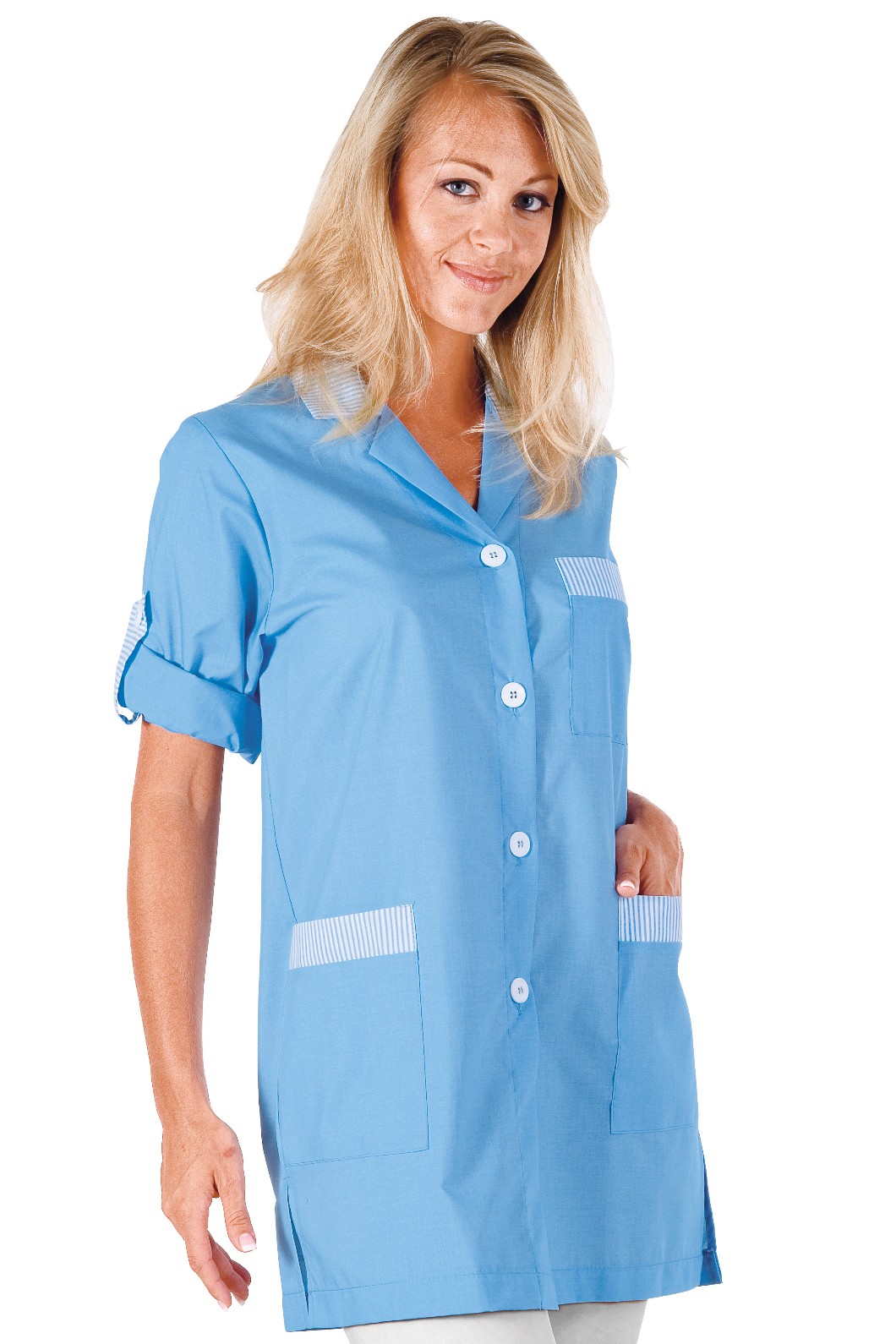 YORK casacca da donna per servizio ai piani/imprese di pulizia M/C - immagine 2