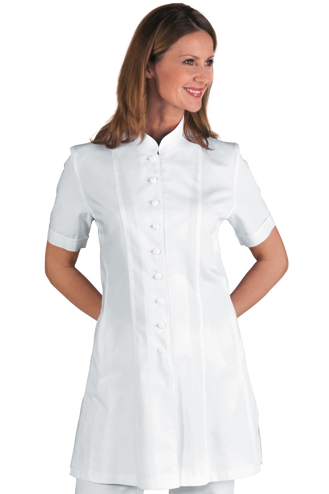 SIVIGLIA casacca da donna sciancrata in cotone per medicale/estetista - immagine 3