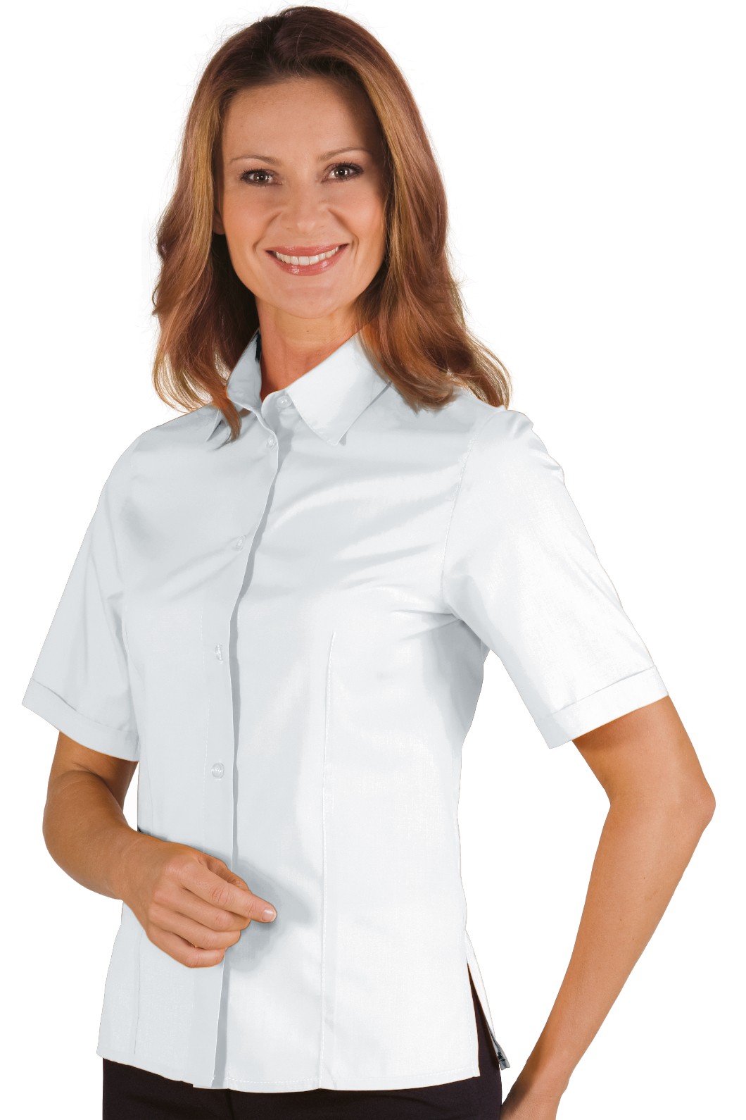 KYOTO camicia da donna bianca sciancrata slim - immagine 2