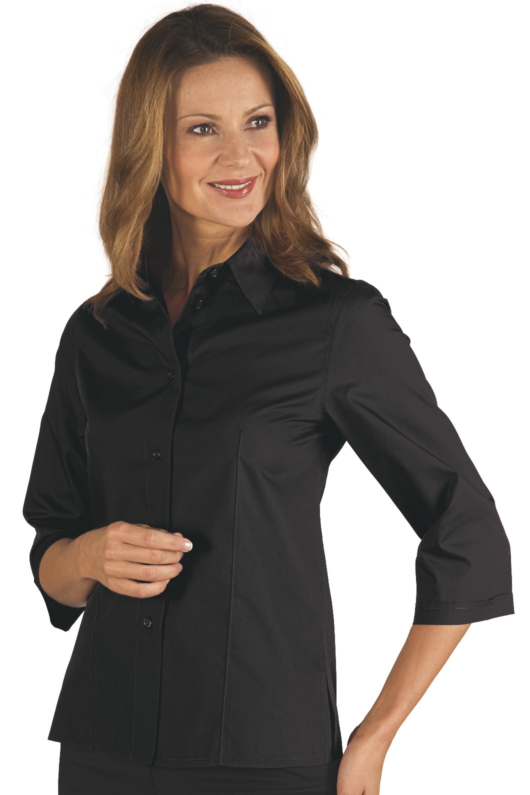 TENERIFE camicia da donna nera slim - immagine 3